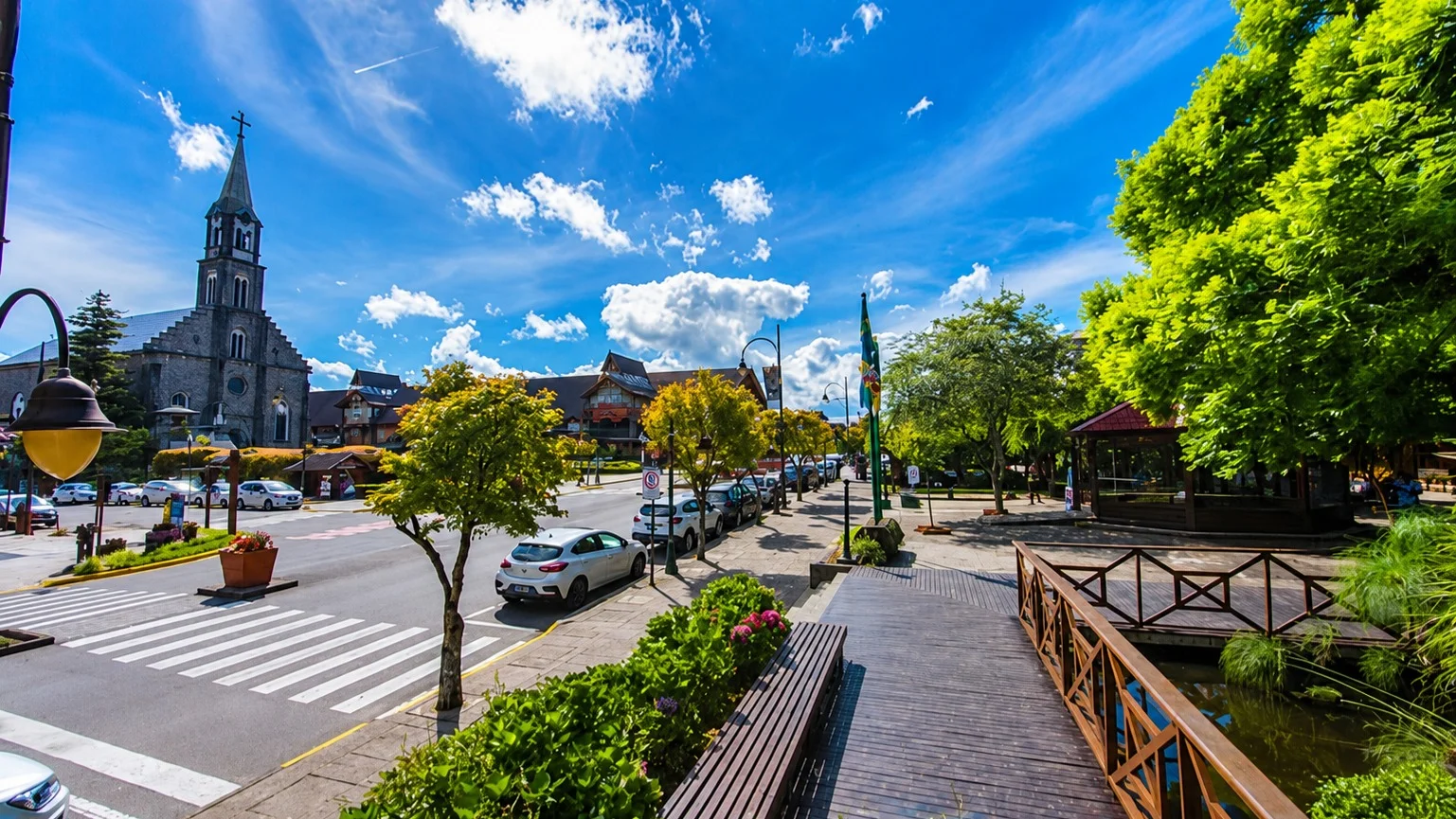 Uber ou alugar carro em Gramado em 2026, ruas da Serra Gaúcha